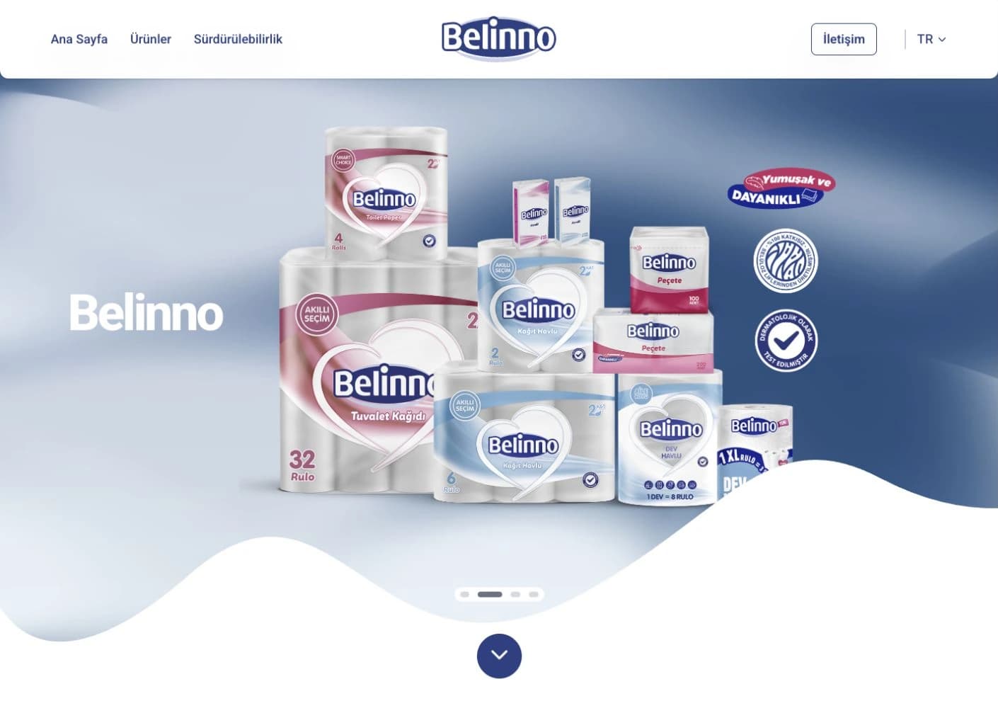 Belinno web sitesinden bir görünüm